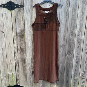 NINA PICCALINO Vintage Safari Print Jumper Dress size 8